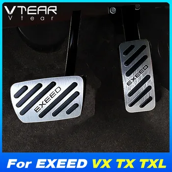 Vtear autó belső gázpedál burkolat dekoráció Belső részletek Fékkárpit tartozékok Alkatrészek Chery EXEED VX TX TXL 2023