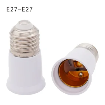 E26/E27 Hosszabbító aljzat alap 3cm 1,2 hüvelykes adapter hosszabbító alap lámpatartó átalakító izzó foglalat hosszabbító műanyag alkatrészek