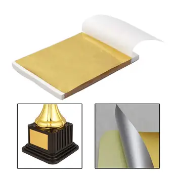 100x arany lapok cukorcsomagolások papír arany fólia papír ajándékhoz táska töltőanyag Művészet kézműves munka bútor smink