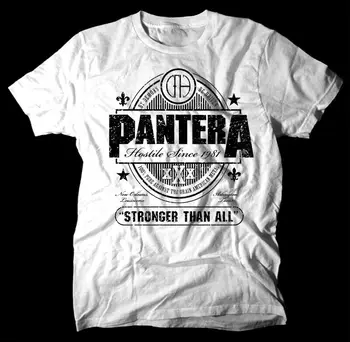 Pantera Stronger Than All P Shirt WHITE minden méret S-5XL hosszú ujjú