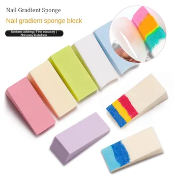 Nail Art Color Puff Sturdy Popular 15.5g nőknek Kreatív szivacs hidrofil és puha Legmagasabb értékelés 8 szín Ms.