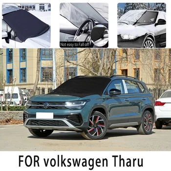 Autó hótakaró elülső burkolat Volkswagen Tharu automatikus hőszigetelő napernyőhöz Fagyálló szél Fagyvédelem Autós kiegészítők