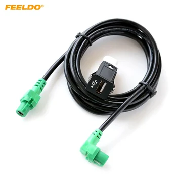 FEELDO autórádió USB AUX-In kábel dugó USB aljzat BMW 1/2/3/5/7 sorozatú audio kábel kábelköteg AUX kábel adapter