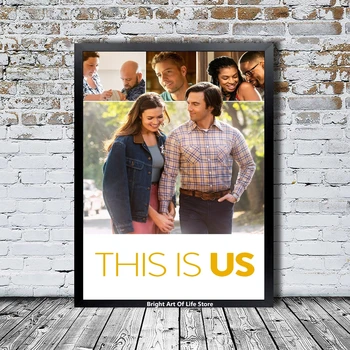 This Is Us TV sorozat poszter vászon nyomtatás sztár színész zenei plakát fotó Lakberendezés falfestmény (keretezetlen)