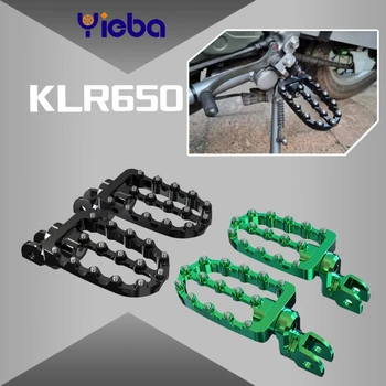 FOR KAWASAKI KLR650 KLR 650 alumínium motorkerékpár 360°-os állítható lábtartók lábpedálok lábtartók lábtartó 1987-2018 2017 2016 2015 14