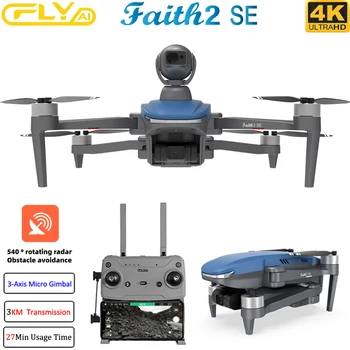 C-FLY Faith2 SE Drone 4K Profesional 3 tengelyes kardántengelyes 5G Wifi FPV GPS drón kamerával 540 ° -os akadályelkerülő RC quadcopter játékok
