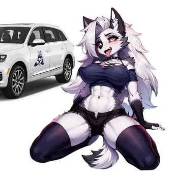 Anime lány autó matrica szexi rókák lány autó matrica karcálló rókák lány aranyos szexi autó matrica oldalnézet módosított dekoráció matrica