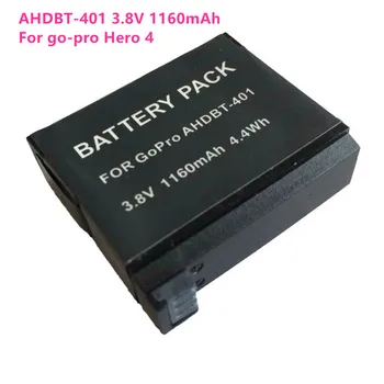 Új 2db AHDBT-401 3.8V 1160mAh 4.4wh digitális fényképezőgép akkumulátor GoPro GO PRO go-pro Hero4 akkumulátorokhoz Ingyenes szállítás