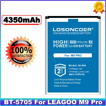 LOSONCOER 4350mAh BT-5705 akkumulátor LEAGOO M9 Pro M9Pro mobiltelefon akkumulátorhoz ~raktáron