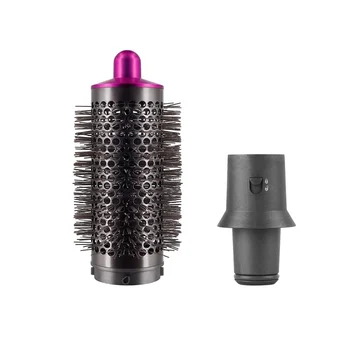  hengerfésű és adapter Dyson Airwrap hajformázó / szuperszonikus hajszárító kiegészítőkhöz Hajformázó eszköz, rózsavörös és szürke