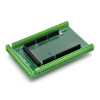 Kompatibilis MEGA2560 kétoldalas PCB prototípus csavaros sorkapocs-pajzs készlet Arduino Mega 2560 / Mega2560 R3