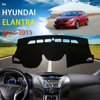 Műszerfal fedőpárna védő Hyundai Elantra Avante MD UD 2011 2012 2013 2014 2015 Tartozékok Dash Board szőnyeg Anti-UV