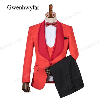 Gwenhwyfar Fashion férfi öltöny 2023 Slim Fit férfi öltönyök Legújabb kabát nadrág design esküvői parti blézer vőlegény szmokingok jelmez férfiak 3db
