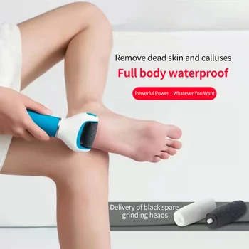 USB elektromos lábreszelő újratölthető lábpedikűr eszközök Halott bőr bőrkeményedés eltávolító hámlasztó reszelő reszelő láb bőrápoló trimmer