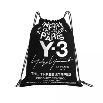 Yohji Yamamoto a párizsi utcákról 15. húzózsinóros táskák tornazsák iskolai lovas hátizsák