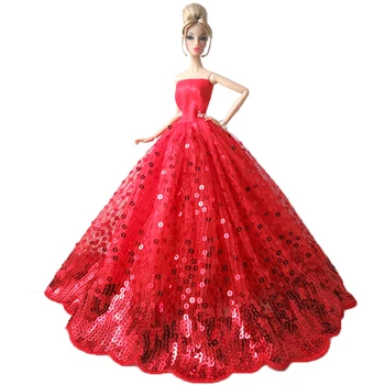 NK Hivatalos 1 db új esküvői ruha 1/6 BJD baba számára Divatruha Báli parti ruha Barbie baba kiegészítőkhöz