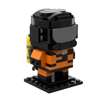 MOC Halálos társaság Legénység Brickheadz építőelem Végzetes vállalati stáb Film és televíziós karakter Kocka játék Gyermek ajándék