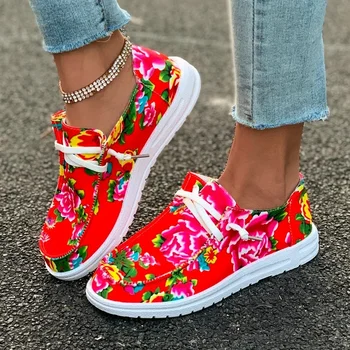 2024 Hot Sale női cipők Fűzd fel a női lakásokat Őszi kerek lábujjvirágok vegyes színek Solft talp alkalmi kényelmes cipő
