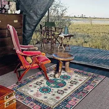 Színes virágmintás szőnyegek nappaliba Hálószoba terület szőnyegek Nordic Style Home Decor Area szőnyeg egyedi szalon csúszásmentes szőnyeg