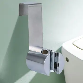 WC-bidé permetezőtartó, WC-permetező tartó, rozsdamentes acél kampóakasztó kézizuhanyhoz WC-bidé permetező