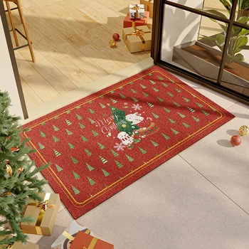 Boldog karácsonyt Ünnepi szőnyeg Üdvözöljük Gnome lábtörlő méretezhető bejárat beltéri kültéri padlószőnyeg csúszásmentes kopásálló terület szőnyeg