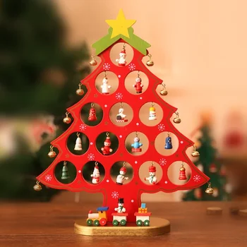 Mini karácsonyfa kis asztali dekoráció Karácsonyi gyermek ajándék