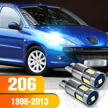 Parkolólámpa 2db LED hézag izzó tartozékok Peugeot 206 206+ 1998-2013 2005 2006 2007 2008 2009 2010 2011 2012