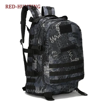 40L Taktikai katonai hátizsák Hadsereg hegymászó túratáska Katonai hátizsák Kültéri kemping Vadászat Trekking Terepszínű táska