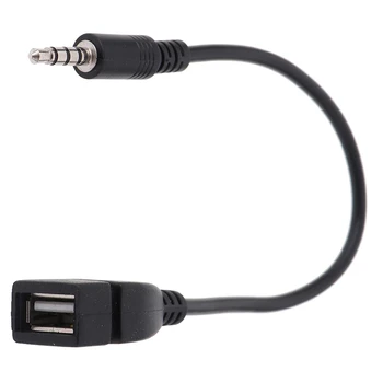 3,5 mm-es autó AUX audiokábel elektronikusan Zene lejátszása Audio kábel USB fejhallgató átalakító Autós kiegészítők