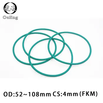 Gumigyűrű zöld FKM Érctömítés CS4mm OD120/125/130/135/140/145/150mm gumitömítés