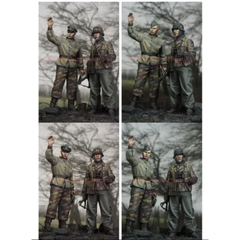 1/35 méretarányú öntött gyanta fehér modellA katonáknak manuálisan kell színezniük a modellt Ingyenes szállítás