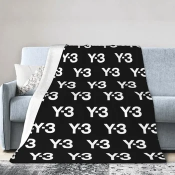 Y-3 Yohji Yamamoto takarók puha meleg flanel takaró takaró ágytakaró ágyhoz Nappali Piknik Utazás otthon kanapé