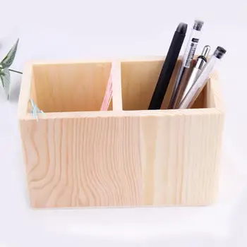 ceruza tároló doboz Mosható ceruzatartó fa egyszerű, tartós radír vonalzó ceruza tároló doboz