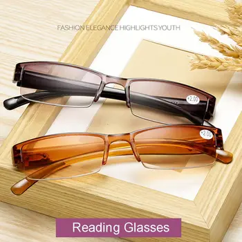 Olvasószemüveg Uniszex Nők Férfiak Régebbi divat PC keret Hordozható Presbyopic szemüvegek Nagy felbontású látásápolás +1.0~+4.0