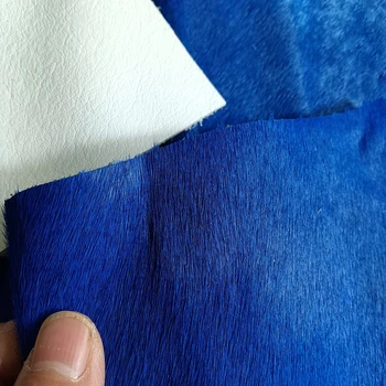 1.0MM Klein kék lószőrbőr egyrészes bőr krómozott cserzett bőr fejréteg marhabőr kézzel készített DIY kézi bőr