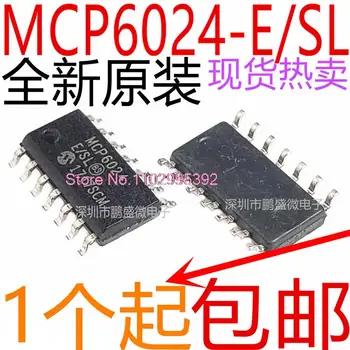 5PCS/LOT MCP6024 MCP6024-E/SL MCP6024-I/SL SOP14 Original, készleten. Teljesítmény IC