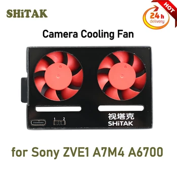 Kamera hűtőventilátor Sony ZVE1 A7M4 A6700, Shitak készülékhez Kényelmes kamera hűtőborda beépített akkumulátor hosszú akkumulátorral