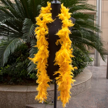 60 g Arany sárga pulykatoll Boa bolyhos Marabou tolldíszek jelmezhez Party ruha varrás dekoráció plumas boa