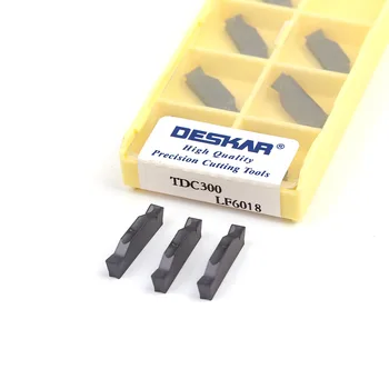 DESKAR%100 TDC200 TDC300 TDC400 LF6018 2,0 mm 3,0 mm 4,0 mm keményfém lapka hornyoló lapka CNC eszterga hornyoló lapkához