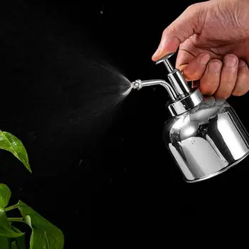 Acél vintage sárgaréz öntözőkanna rozsdamentes vizes palack igazi virág zamatos növények bonsai spray szóródoboz kerti szerszám