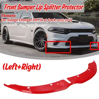 Bal+Jobb Autó Első lökhárító Elosztó Ajakterelő Ajkak Diffúzor Spoiler védelem a Dodge Charger SRT Scat Pack 2015-2019 számára