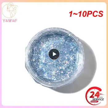 1~10PCS gyémánt körömpor 8 szín fényvisszaverő lézer party körömművészeti por holografikus csillogó mikrofúró körmök