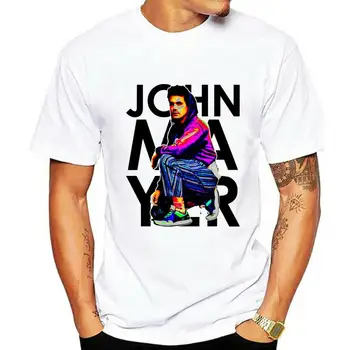 John Mayer Summer World Tour 2020 Póló divat pólók Nyári egyenes 100% pamut