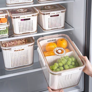 Szervező Hűtőszekrény Zöldségek Friss konténerek Hűtőszekrény Tároló dobozok és tartályok
