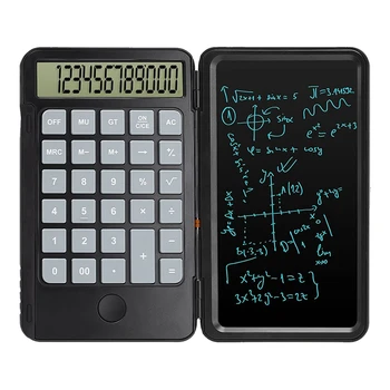 számológép, 12 számjegyű kijelző törölhető íróasztallal, kézi többfunkciós számológép iskolai irodához