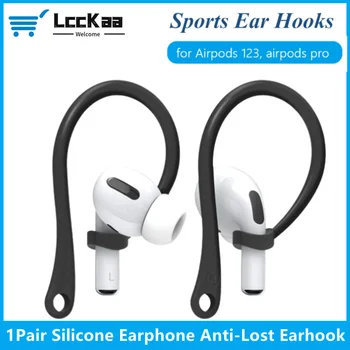 1Pair szilikon vezeték nélküli fülhallgató elveszett fülhorog elleni fülbetétek Secure Fit fülhallgató-védő kiegészítők Apple AirPods Pro-hoz