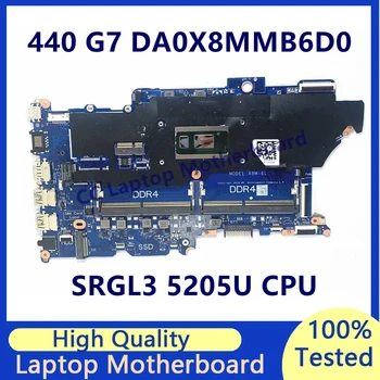 DA0X8MMB6D0 HP ProBook 440 G7 450 G7 laptop alaplaphoz SRGL3 5205U CPU alaplappal 100% -ban teljesen tesztelt Jól működik