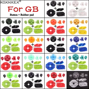XOXNXEX 1szett gumi vezető I-választó gombok GameBoy Classic for GB DMG A B gombokhoz DiIY gombkészlet csere