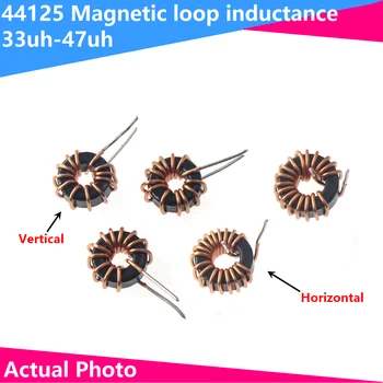 10Pcs Toroid mag induktivitás 44125 tekercselő mágneses induktivitás 22uH 33uH 47uH 68uH induktor Sendust mágneses gyűrű induktor