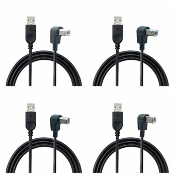 USB 2.0 A apa - USB B apa B típus BM fel &le & bal és jobb szögű nyomtatószkenner 90 fokos kábel BM ferde kábel 1m-1.5m